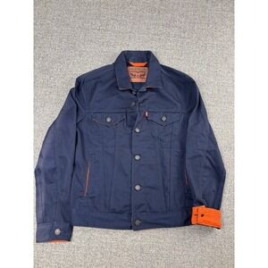 Levi's NFL Chicago Bears Trucker Jacket Navy Orange Mens Small Denver‎ Broncos